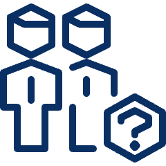 Group Question Icon from Cyber Line Set