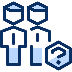 Group Question Icon from Cyber Duotone Set