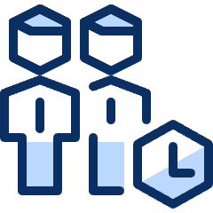 Group Time Icon from Cyber Duotone Set