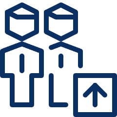 Group Upload Icon from Cyber Line Set