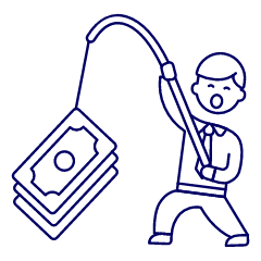Fishing Money 1 Illustration from UX Line Set