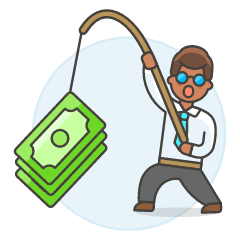 Fishing Money 2 Illustration from UX Colors Set