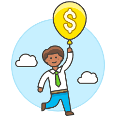 Floating Cash 3 Illustration from UX Colors Set