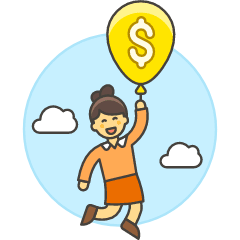 Floating Cash 4 Illustration from UX Colors Set