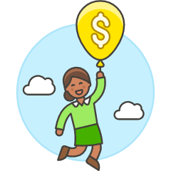 Floating Cash 6 Illustration from UX Colors Set
