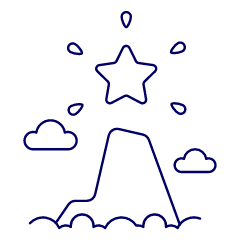 Summit Star Illustration from UX Line Set