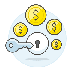 Unlock Money Illustration from UX Colors Set