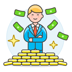 Wealthy Person 1 Illustration from UX Colors Set