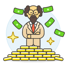 Wealthy Person 3 Illustration from UX Colors Set