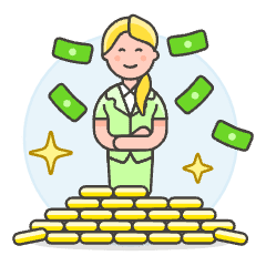 Wealthy Person 4 Illustration from UX Colors Set