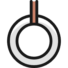 Gymnastics Acrobatic Hanging 2 Icon from Ultimate Colors Set