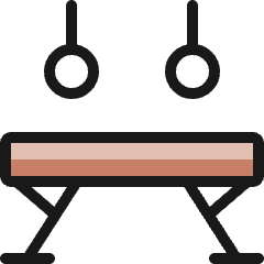 Gymnastics Acrobatic Icon from Ultimate Colors Set
