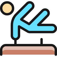 Gymnastics Horse Icon from Ultimate Colors Set