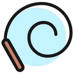 Gymnastics Rhythmic Ribbon Icon from Ultimate Colors Set