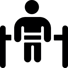 Gymnastics Weightlifting Icon from Ultimate Bold Set