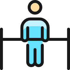 Gymnastics Weightlifting Icon from Ultimate Colors Set