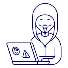 Anonylous Hacker 1 Illustration from UX Line Set