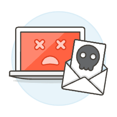 Malware Attaked Illustration from UX Colors Set