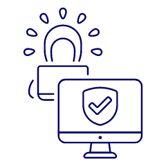 Protected Pc Illustration from UX Line Set
