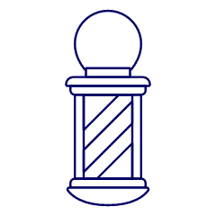Barber Shop Illustration from UX Line Set
