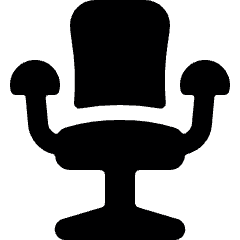 Hair Dress Chair Icon from Ultimate Bold Set