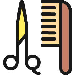 Hair Dress Cut Icon from Ultimate Colors Set