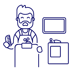 Hairstlye Barber 1 Illustration from UX Line Set