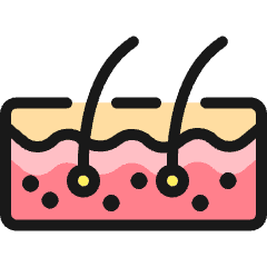 Hair Under Skin Icon from Ultimate Colors Set