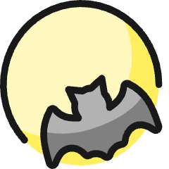 Halloween Bat Fly Icon from Ultimate Colors Set