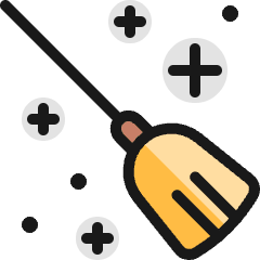 Halloween Broom Icon from Ultimate Colors Set