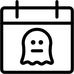 Halloween Calendar Ghost Icon from Ultimate Light Set