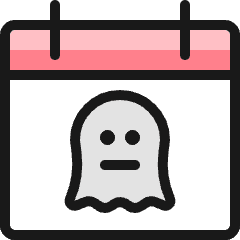 Halloween Calendar Ghost Icon from Ultimate Colors Set