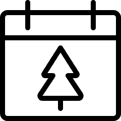 Halloween Calendar Tree Icon from Ultimate Light Set