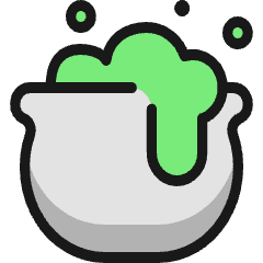 Halloween Cauldron Icon from Ultimate Colors Set