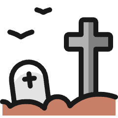 Halloween Graveyard Icon from Ultimate Colors Set