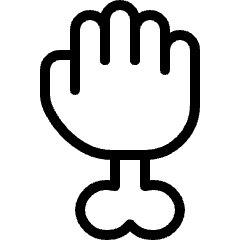 Halloween Hand Icon from Ultimate Light Set