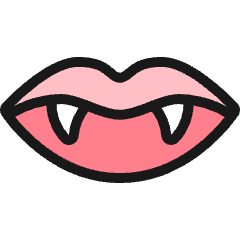 Halloween Lips Vampire Icon from Ultimate Colors Set