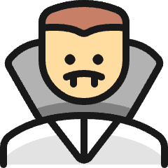 Halloween Vampire Icon from Ultimate Colors Set