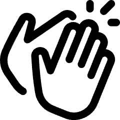 Reward Claps Hand 1 Icon from Ultimate Regular Set