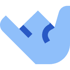 Call Me Hand Icon from Sharp Flat Set