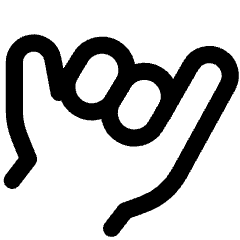 Call Me Hand Icon from Core Line Set