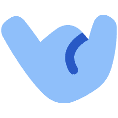 Call Me Hand Icon from Plump Flat Set