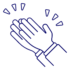 Clap Gesture 1 Illustration from UX Line Set