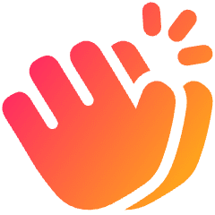 Clapping Icon from Plump Gradient Set