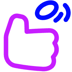 Coin Flip Hand Icon from Plump Neon Set