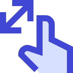 Finger Gesture Pinch Icon from Sharp Duo Set