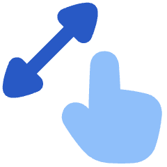 Finger Gesture Pinch Icon from Plump Flat Set