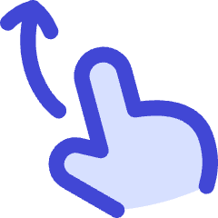 Finger Gesture Swipe Up Icon from Flex Duo Set