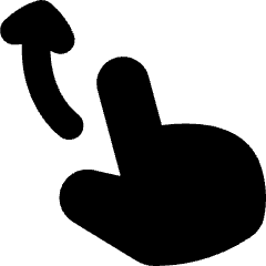 Finger Gesture Swipe Up Icon from Flex Solid Set