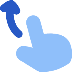 Finger Gesture Swipe Up Icon from Flex Flat Set